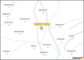 map of Sarayönü