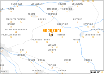 map of Sărăzani