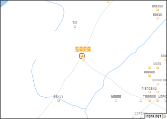 map of Sara
