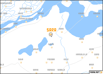 map of Sara
