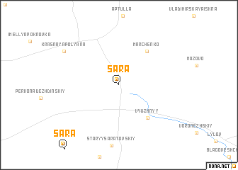 map of Sara