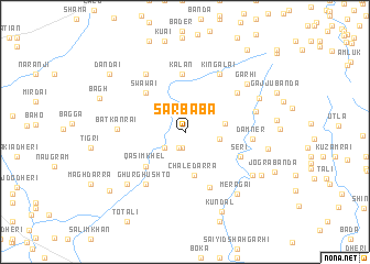 map of Sar Bāba