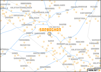 map of Sar Bāghān
