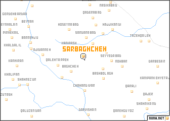 map of Sar Bāghcheh