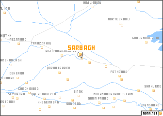 map of Sarbāgh