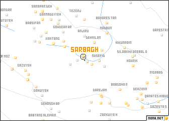 map of Sar Bāgh