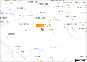 map of Sar Bālā