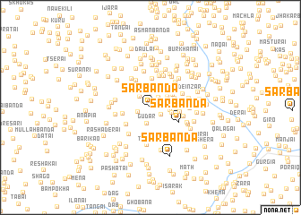 map of Sar Bānda