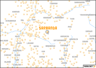 map of Sar Bānda