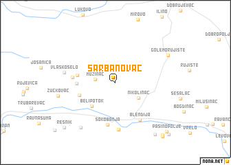 map of Šarbanovac