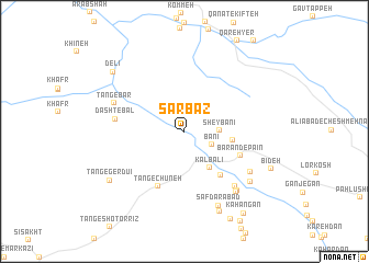 map of Sarbāz