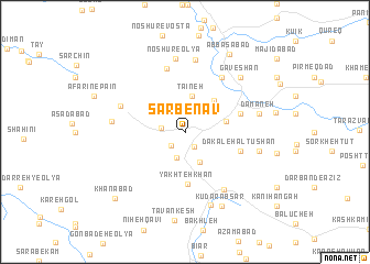 map of Sarbenāv