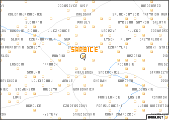 map of Sarbice