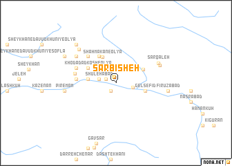 map of Sar Bīsheh