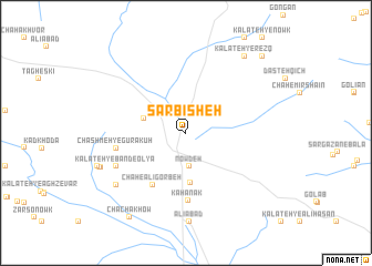 map of Sarbīsheh