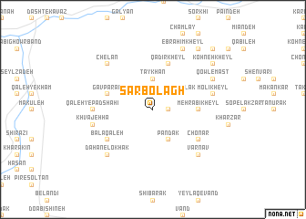 map of Sar Bolāgh