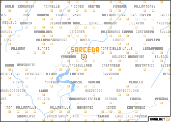 map of Sarceda