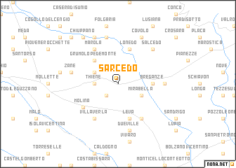 map of Sarcedo