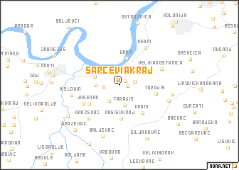 map of Šarčevi°a Kraj