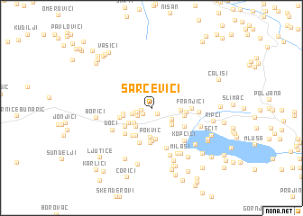 map of Šarčevići