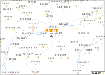 map of Šarce