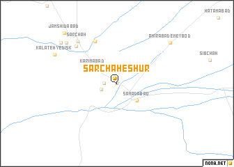 map of Sarchāh-e Shūr