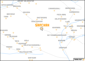 map of Sar Chāh