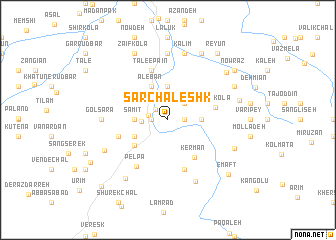 map of Sar Chaleshk