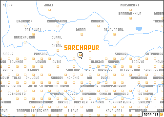 map of Sarchāpur