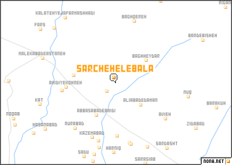 map of Sar Chehel-e Bālā