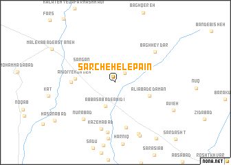 map of Sar Chehel-e Pā\