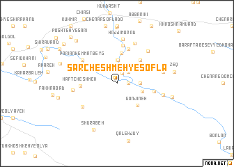 map of Sarcheshmeh-ye Soflá