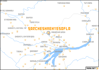 map of Sarcheshmeh-ye Soflá