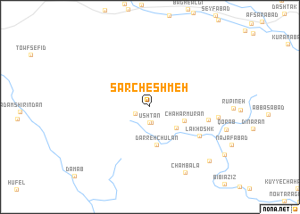 map of Sar Cheshmeh