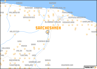 map of Sar Cheshmeh