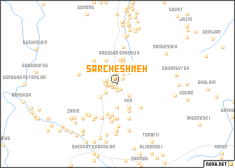 map of Sarcheshmeh