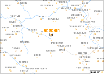 map of Sarchīn