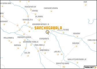 map of Sar Chogā Bālā