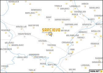 map of Sarčievo