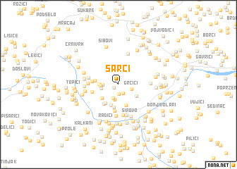 map of Šarci