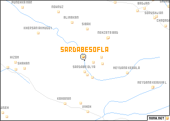 map of Sardāb-e Soflá