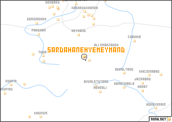 map of Sar Dahaneh-ye Meymand