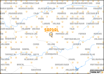 map of Sardal