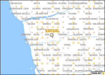 map of Sardal