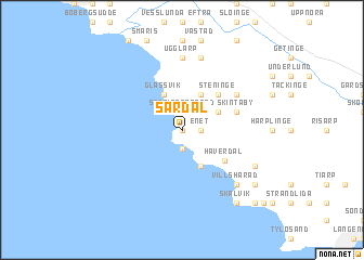 map of Särdal