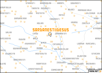 map of (( Sărdăneştii de Sus ))