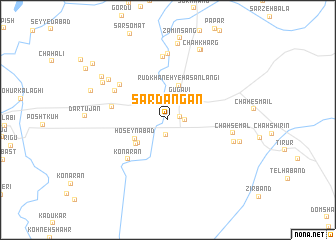 map of Sardangān