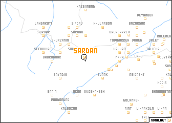 map of Sardān