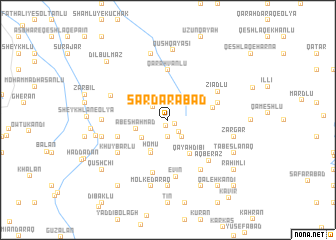 map of Sardārābād