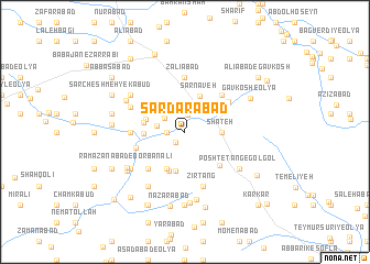 map of Sardārābād